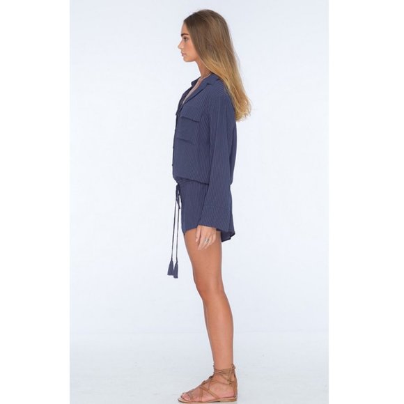 New Anthropologie Indah Ironwood Romper Loose Relaxed Fit Shorts Swim Cover Up - Picture 15 of 16